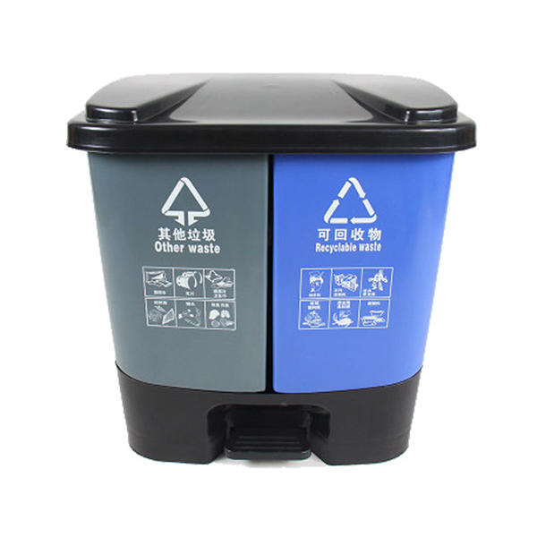 Plastic Double Bucket Sorting Trash Can Mould